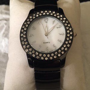 Crystal Dark Chocolate Steel Band - Womens Watch - New